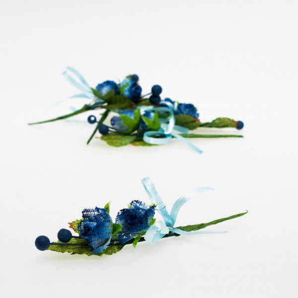 Pick 2 flores azules (pack de 10 unidades)