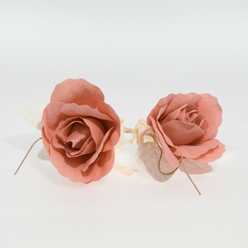 Flor de lino rosa (pack de 2 unidades)